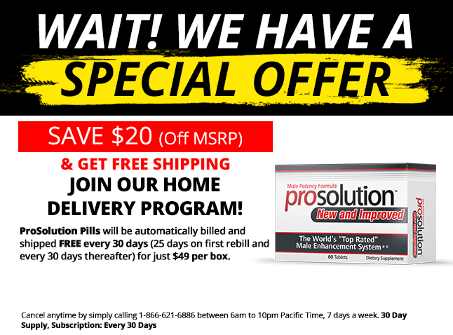 Prosolution Pills Home Delivery Program